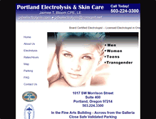 Tablet Screenshot of pdxelectrolysis.com